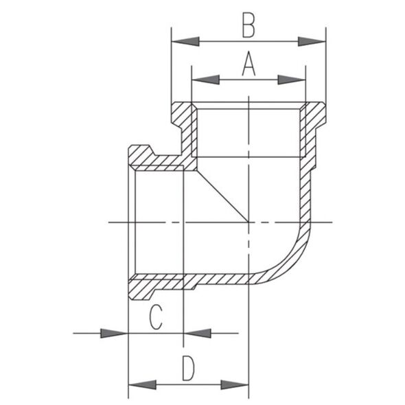Ferro Kolanko nakrętno-nakrętne 5/4" mosiężne - K06Z 3099007 5901095630545