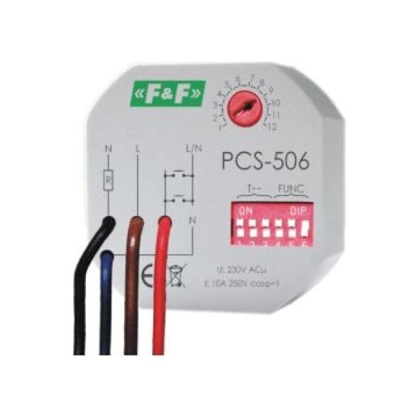 F&F Przekaźnik czasowy wielofunkcyjny 230V 10A (PCS-506) 3115416 5908312595380