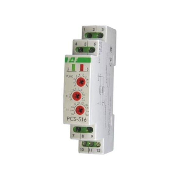 F&F Przekaźnik czasowy wielofunkcyjny 12-264V 8A - PCS-516 UNI 3115418 5908312591429