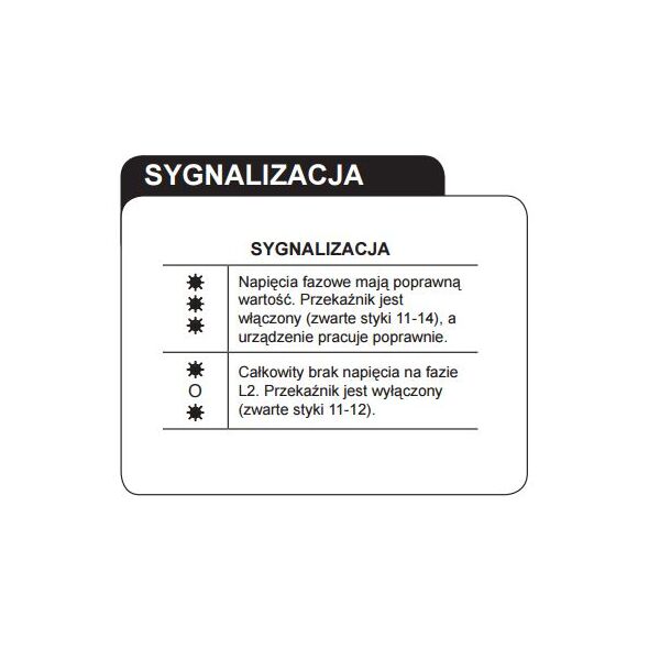 Zamel Czujnik asymetrii Faz 230/400V AC CAM-01 3117007 5903669021957