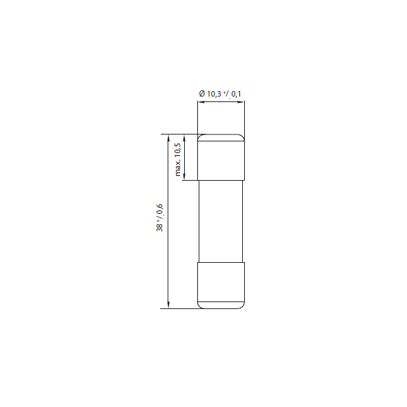 Eti-Polam Wkładka bezpiecznikowa cylindryczna CH10x38 16A PV 10x38mm 002625107 3118610 3838895504634
