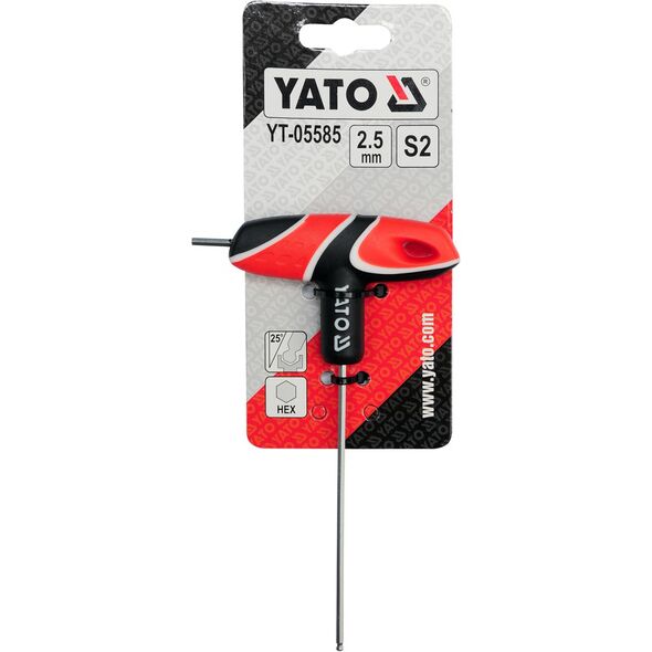 Yato Klucz imbusowy hex typ T 2,5mm z kulką (YT-05585) 3125623 5906083055850