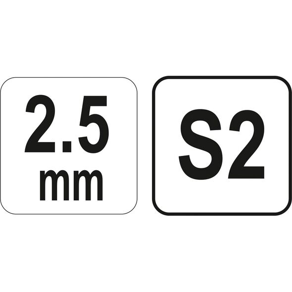 Yato Klucz imbusowy hex typ T 2,5mm z kulką (YT-05585) 3125623 5906083055850