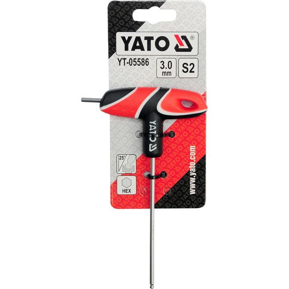 Yato Klucz imbusowy hex typ T 3mm z kulką (YT-05586) 3125624 5906083055867