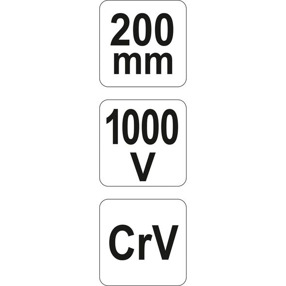 Yato Szczypce wydłużone proste 200mm VDE YT-21155 3127700 5906083211553