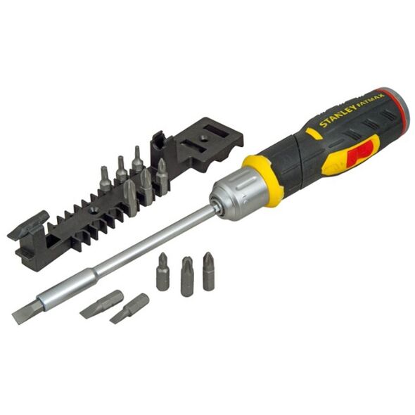 Stanley wkrętak FATMAX z grzechotką i kompletem 12 końcówek (FMHT0-62691) 3127616 3253560626914
