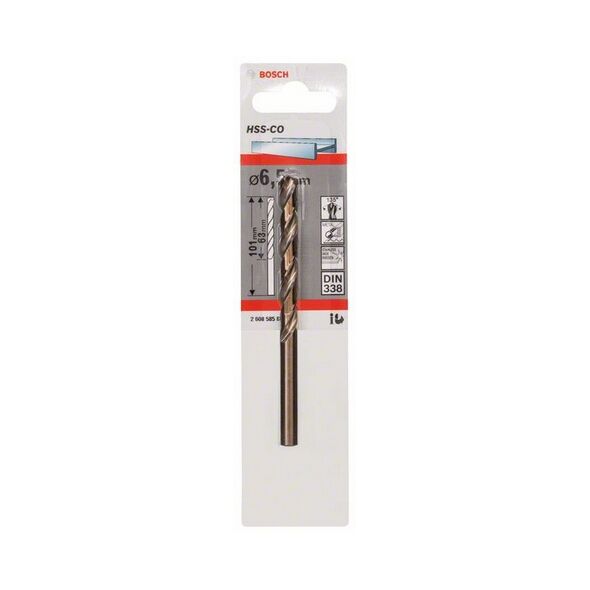 Wiertło Bosch do metalu HSS walcowe 6,5mm  (B 2608585856) 3133727 3165140520911