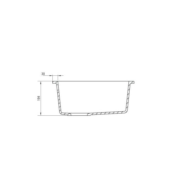 Zlewozmywak Deante Komora podblatowa 1-komorowa Corda 460x380x190mm - ZQA G10B 3135933 5908212042250