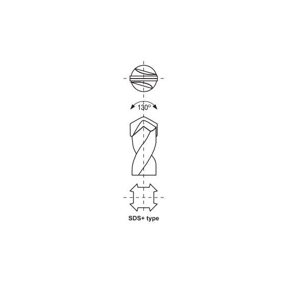 Wiertło Globus SDS+ 8mm  (KWSDS 8*110) 3138123 5900855042413
