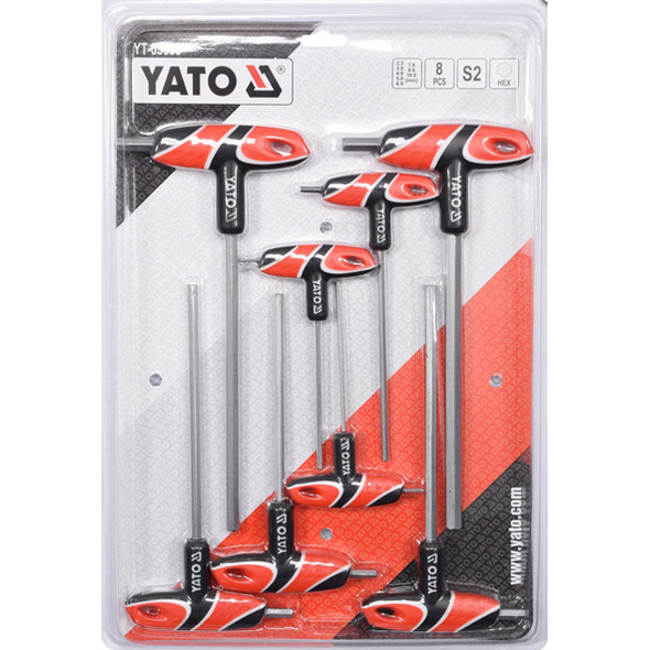 Yato Zestaw kluczy imbusowych hex typ T 2,5-10mm 8szt. (YT-05583) 3157854 5906083055836