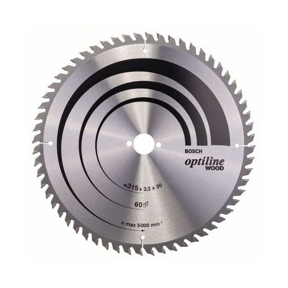 Bosch Tarcza pilarska Optiline Wood 315mm z60 - 2608640651 3133704 3165140194440