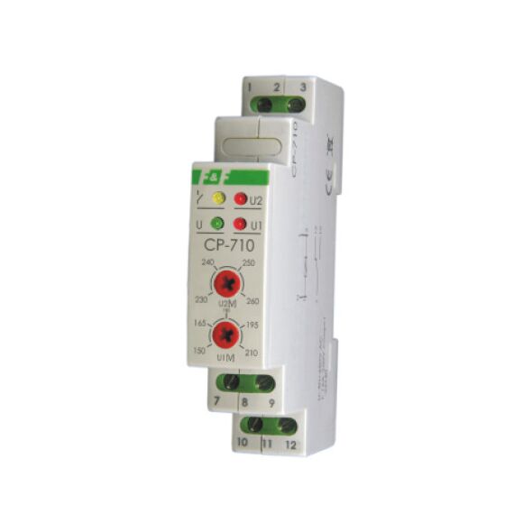 F&F Przekaźnik napięciowy jednofazowy 16A 230V - CP-710 3167371 5908312597100