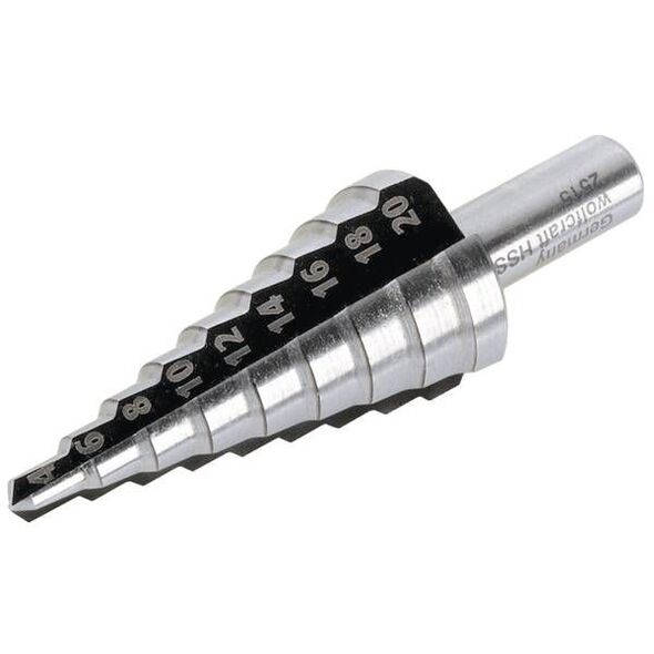 Wiertło Wolfcraft stopniowe walcowe 4 6 10 12 14 16 8 18 20mm  (WF2515000) 3167466 4006885251502