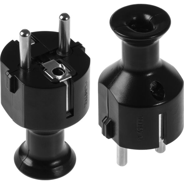 Opal Wtyczka prosta rozbieralna WT-40 2P+Z 16A czarna 3168639 5907522199630