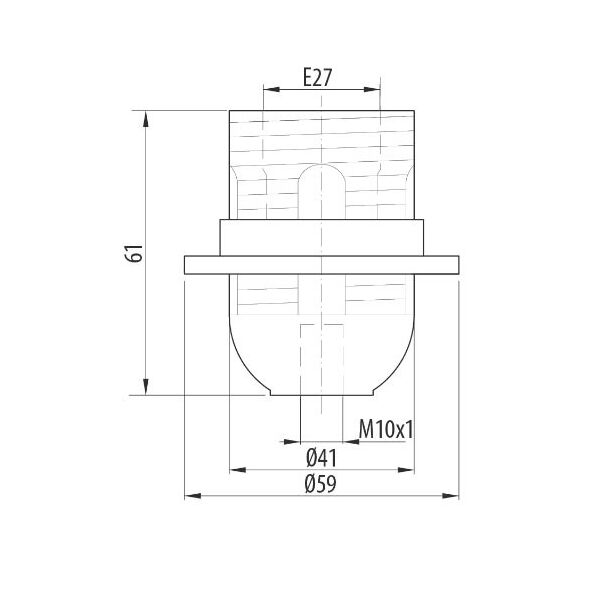 Opal Oprawka skręcana OTE27-01 kołnierz biała D.3006B 3169389 5907484338450