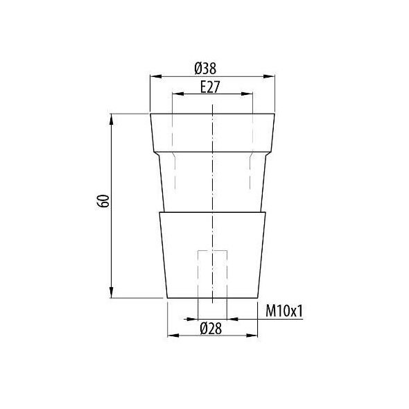Opal Oprawka OTE27-6 skręcana czarna bakielitowa - D.3002 3169392 5907484331550