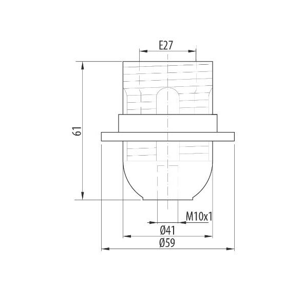 Opal Oprawka E27-1 kołnierz czarna D.3006 3169393 5907484331598