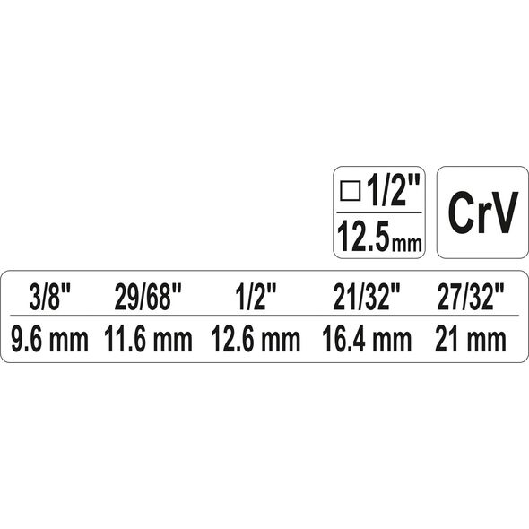 Yato Klucz sztorcowy 1/2" do współpracy z grzechotką YT-03315 (YT-03316) 3170972 5906083033162