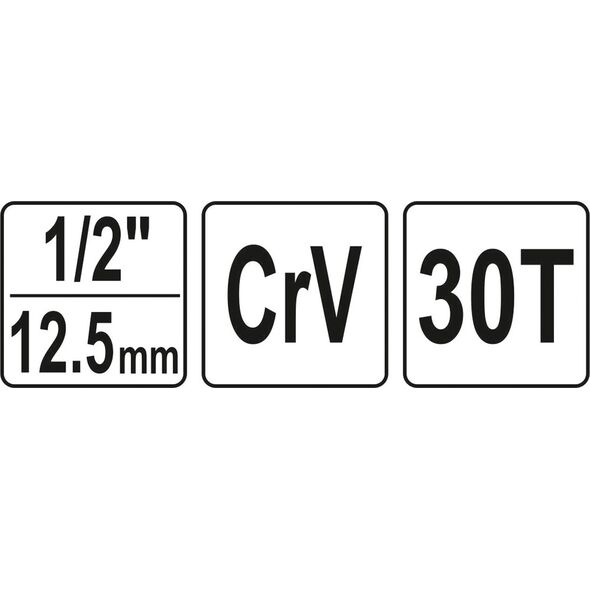 Yato Klucz do śrubunków z grzechotką 1/2" (YT-03315) 3170973 5906083033155