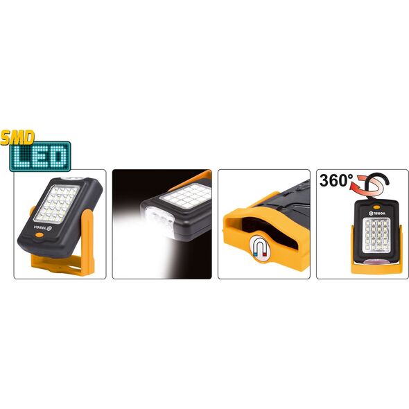 Vorel Lampa ręczna obrotowa 20+3 LED - 82730 3170974 5906083827303