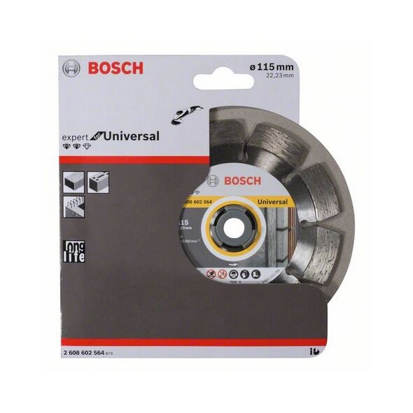 Bosch Tarcza tnąca diamentowa Expert for Universal 115 x 22mm - 2608602564 3172162 3165140580700