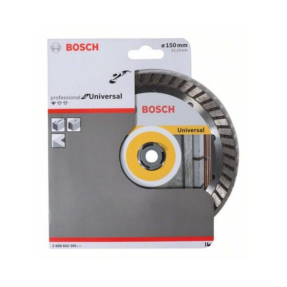 Bosch Diamentowa tarcza tnąca STANDARD FOR UNIVERSAL TURBO 150x22,2mm 2 608 602 395 3172181 3165140510028