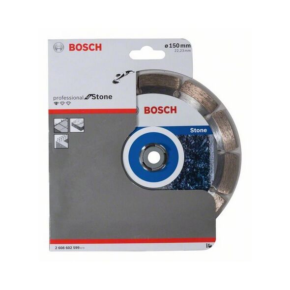 Bosch Diamentowa tarcza tnąca STANDARD FOR STONE 150x22,2mm 2 608 602 599 3172188 3165140581059
