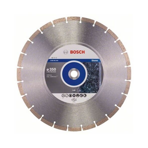 Bosch Tarcza diamentowa tnąca Standard for Stone 350 x 25,4mm - 2608602603 3172218 3165140581097