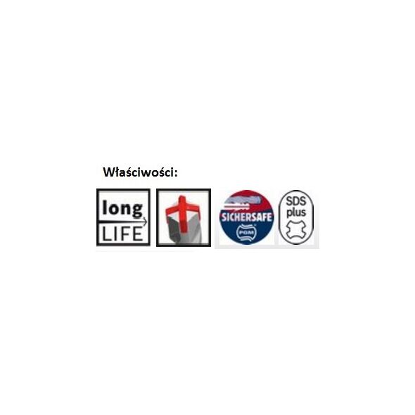 Wiertło Bosch do betonu SDS+ 8mm  (2608833788) 3176470 6949509223418