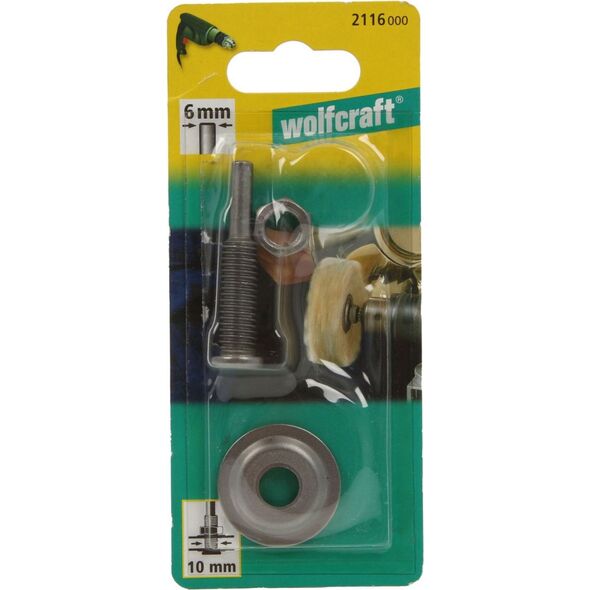 Wolfcraft Trzpień mocujący do wiertarki/wkrętarki 10mm (2116000) 3177162 4006885211605
