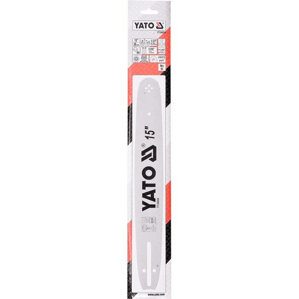 Yato Prowadnica łańcucha 38cm 15" podziałka 0,325 U do YT-84900 YT-84941 YT-84963 (YT-84934) 3179891 5906083849343
