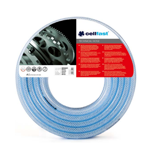 Cellfast Wąż techniczny ze wzmocnieniem tekstylnym 8mm 50m (20-273) 3181519 5907553504304