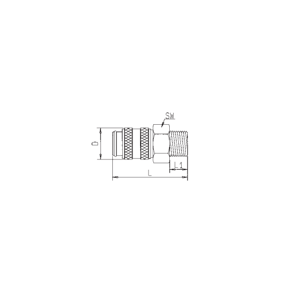 RECTUS Szybkozłącze 1/4"  (11970) 3183724 2230000352948