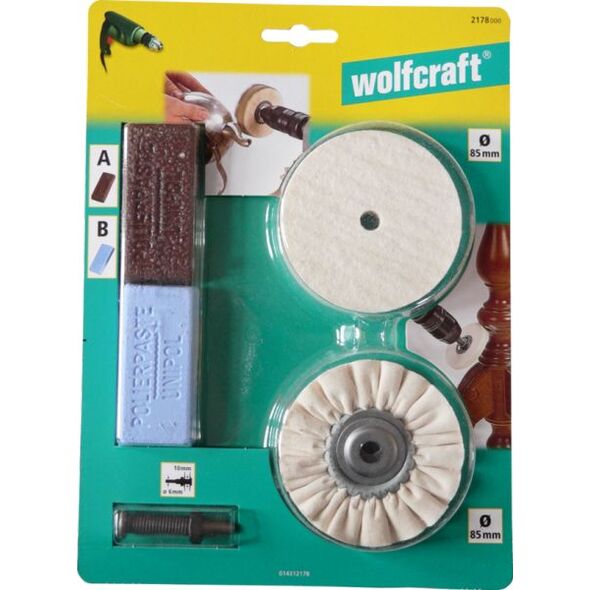 Wolfcraft Zestaw polerski Hobby (2178000) 3183839 4006885217805