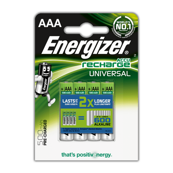 Energizer Akumulator Universal AAA / R03 500mAh 4 szt. 3183938 7638900394818