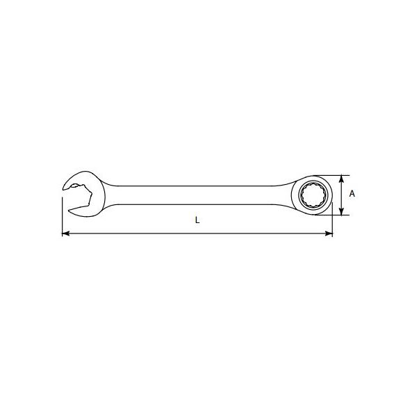 SATA Klucz płasko-oczkowy z grzechotką 21mm (43213) 3184532 6920614918130