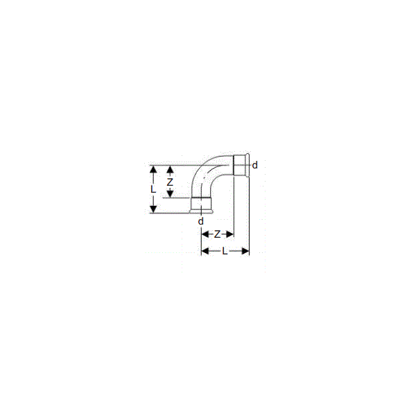 Geberit Kolano 90° C-STAHL 18mm (20103) 3190317 4024723201038