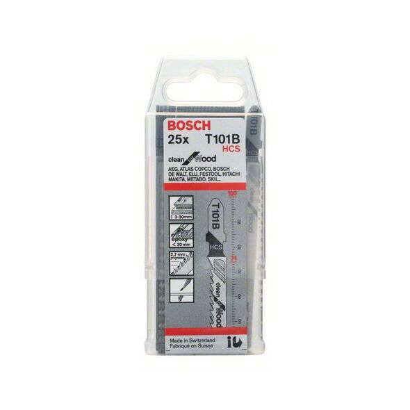 Bosch Brzeszczot do wyrzynarek T 101 B 25szt. (2608633622) 3190761 3165140127660