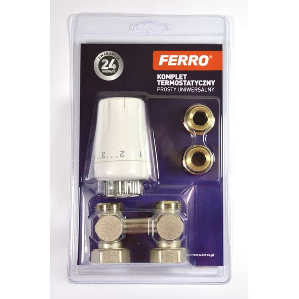Ferro Zestaw termostatyczny uniwersalny głowica GT11 (ZTV07) 3221947 5901095699917
