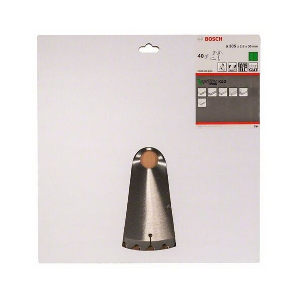 Bosch Tarcza pilarska Optiline Wood 305 x 30mm 40z (2608640440) 3233903 3165140317382