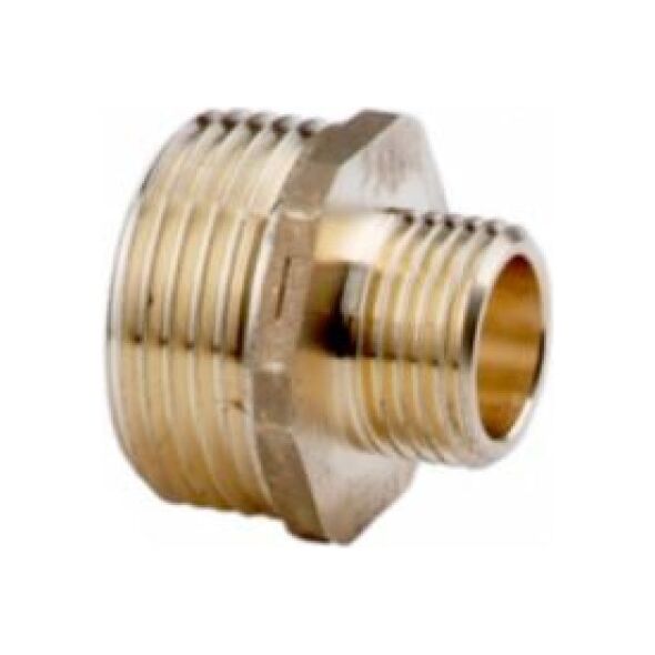 Ferro Nypel mosiężny redukcyjny 5/4 x 3/4" żółty (N14Z) 3221163 5902194915939