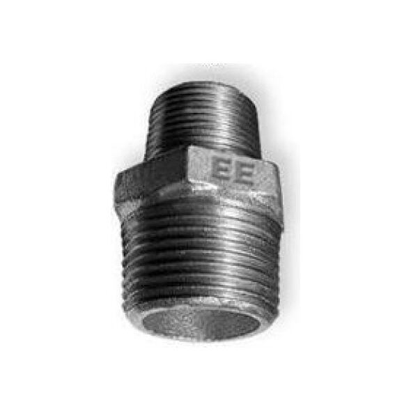 Odlewnia Zawiercie Nypel redukcyjny N8 1 x 3/4" czarny 3238144 5907791610607
