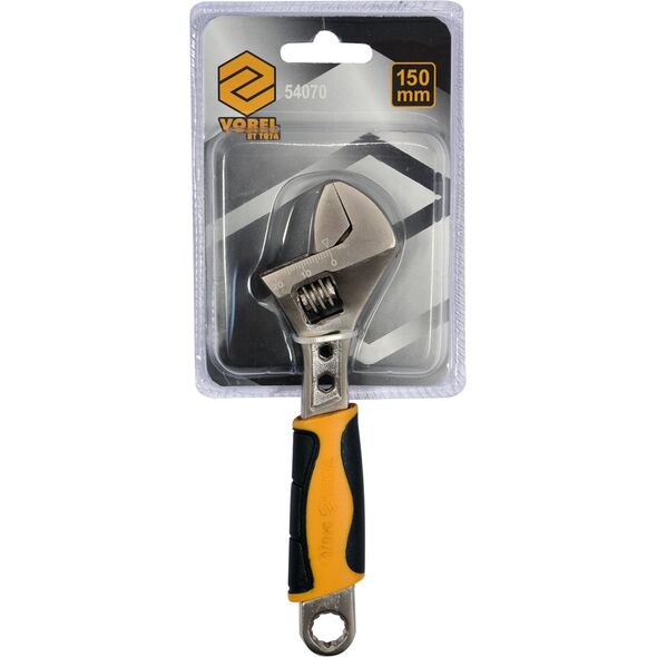 Vorel Klucz nastawny typu szwed 150mm gumowa rękojeść (54070) 3243132 5906083540707