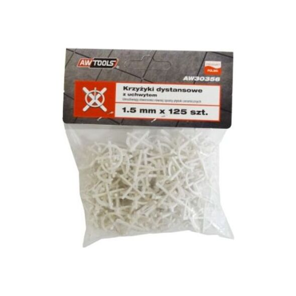 AWTools Krzyżyki dystansowe z uchwytem 4,0mm 50szt. (AW30360) 3323973 5902198745969