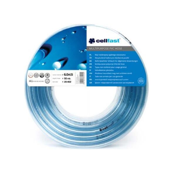 Cellfast Wąż niezbrojony ogólnego stosowania 8mm x 50m (20-423) 3325201 5907553504380