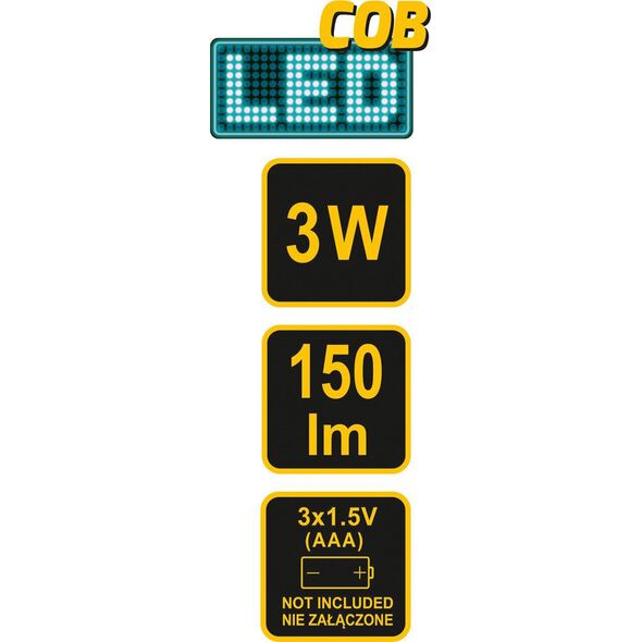 Latarka czołowa Vorel T88676 3325333 5906083886768