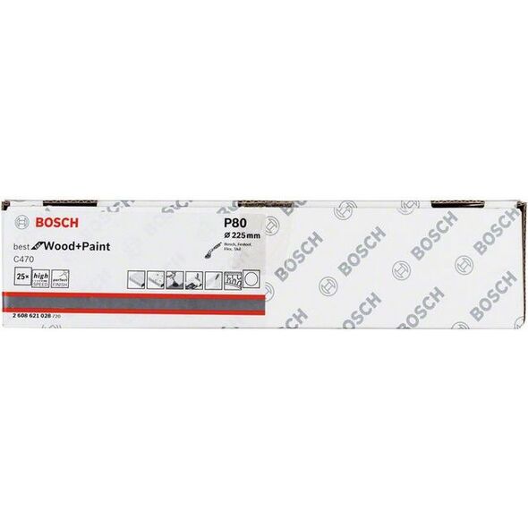 Bosch Papier ścierny C470 granulacja 80 25szt. (2608621028) 3341597 3165140825023