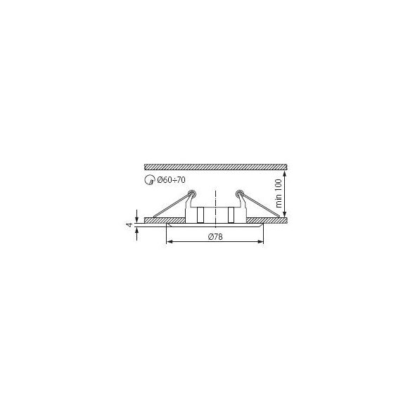 Kanlux Sufitowa oprawa punktowa BASK CTC-5514-MPC/N matowo perłowy chrom/nikiel (02814) 3343417 5905339028143