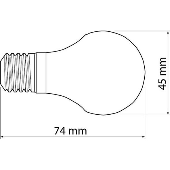 GTV Żarówka LED E27 470lm 6W 220 - 240V ciepły biały (LD-SMGB45C-60) 3346553 5901867120519