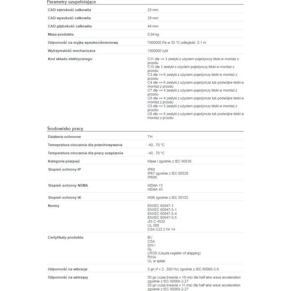 Schneider Electric Napęd przełącznika 2 położeniowy czarny bez samopowrotu (ZB4BD2) 3346987 3389110888935
